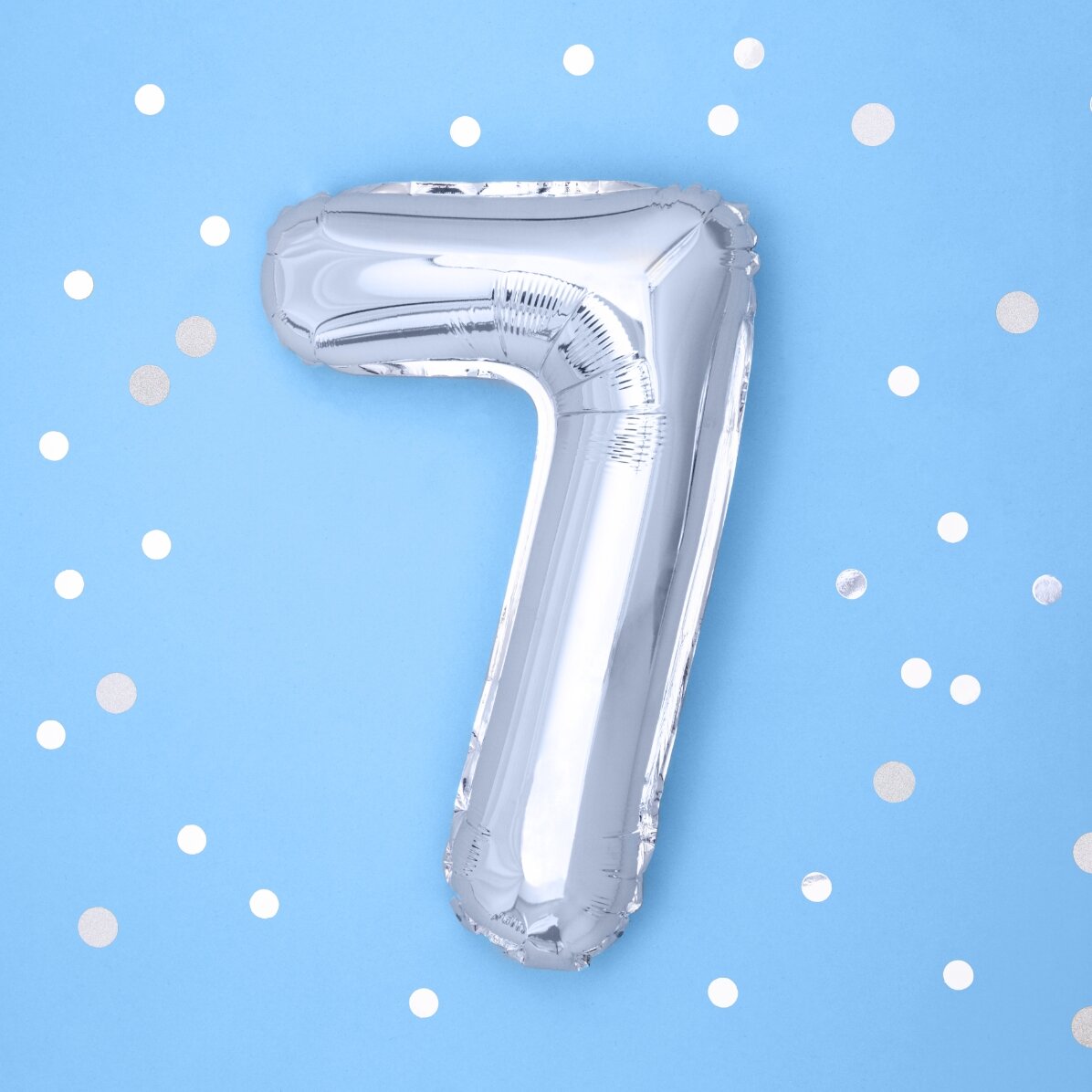 Ballons - Chiffres argentés 35 cm