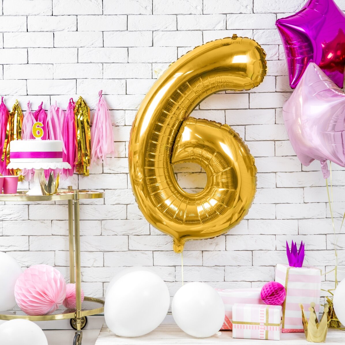 Ballons - Chiffres dorés 86 cm