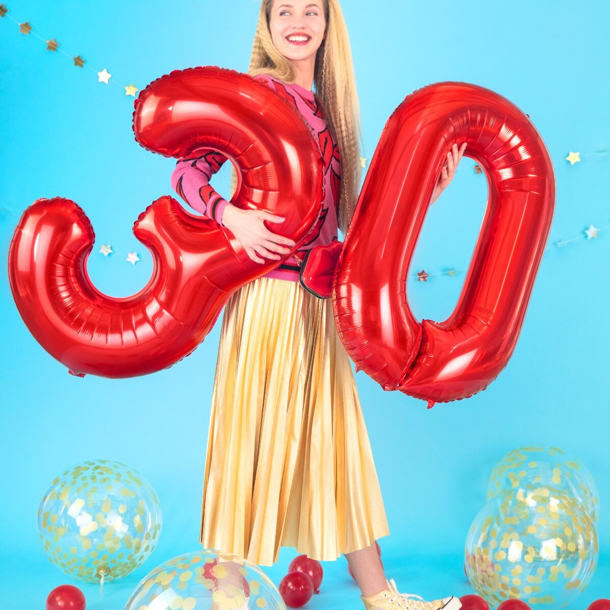 Ballons - Chiffres rouges 86 cm