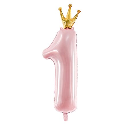 Ballon met het cijfer 1 - Princess