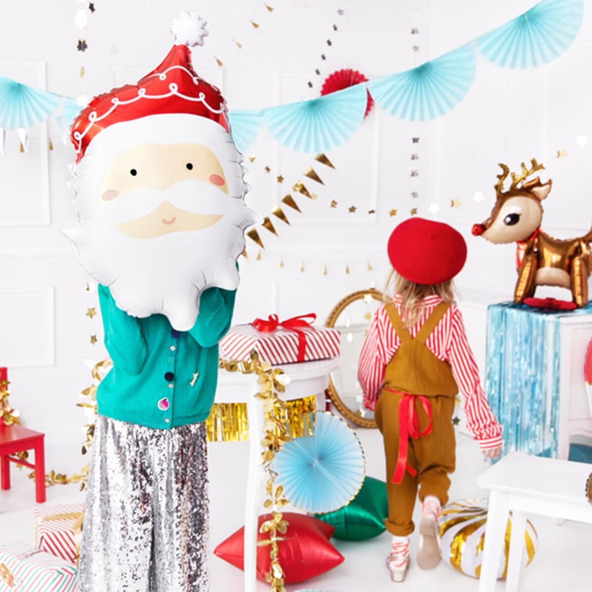 Ballon – het gezicht van de kerstman