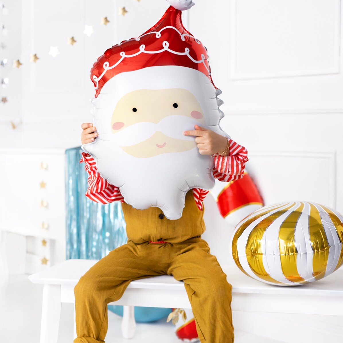 Ballon – het gezicht van de kerstman