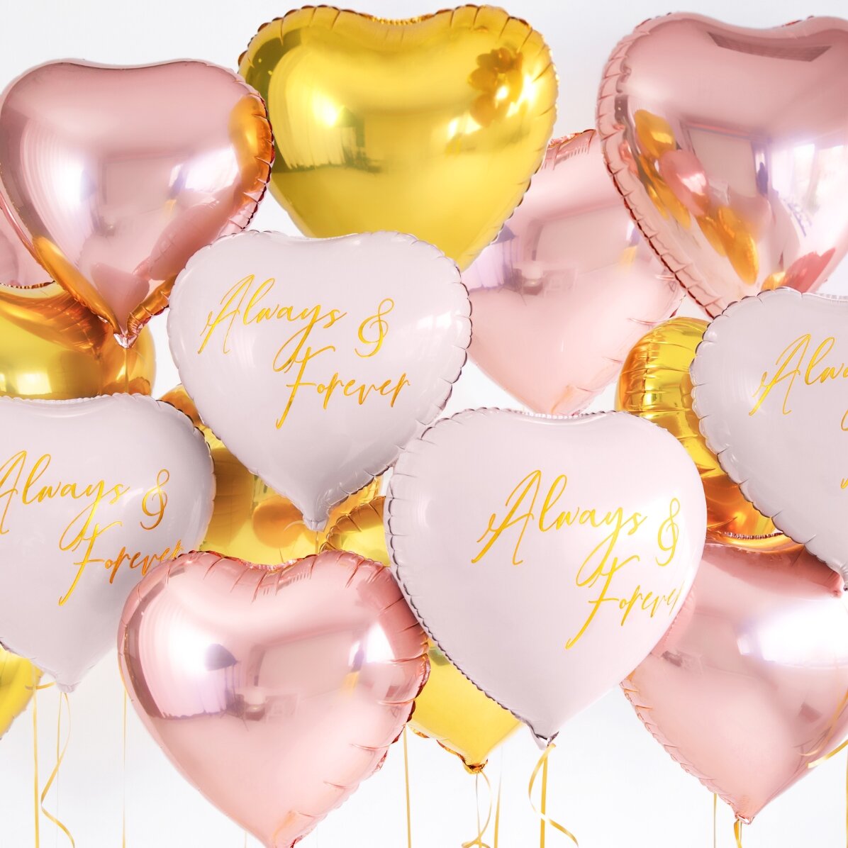 Ballon - Gouden hart 45 cm