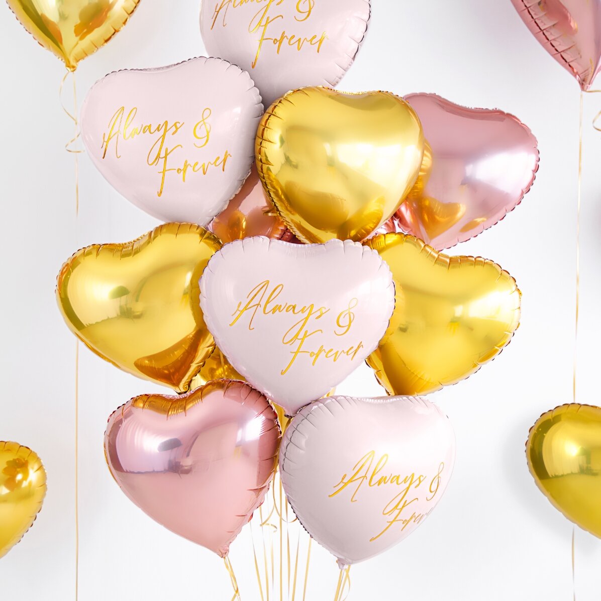 Ballon - Gouden hart 45 cm