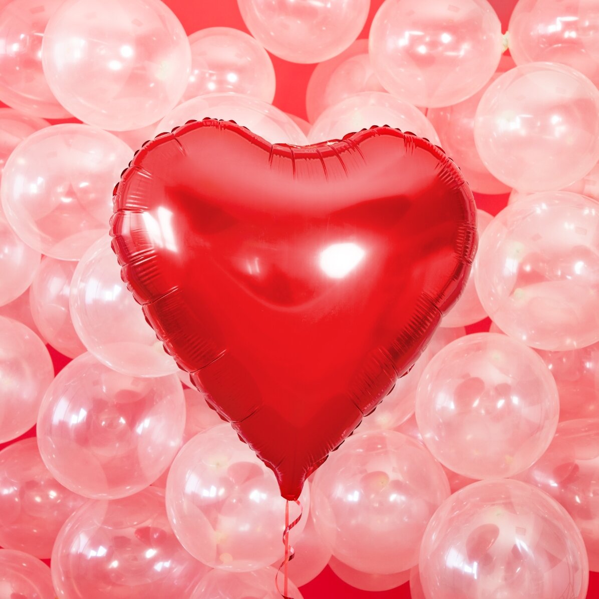 Ballon - Rood hart 45 cm