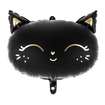 Kattenballon - zwart