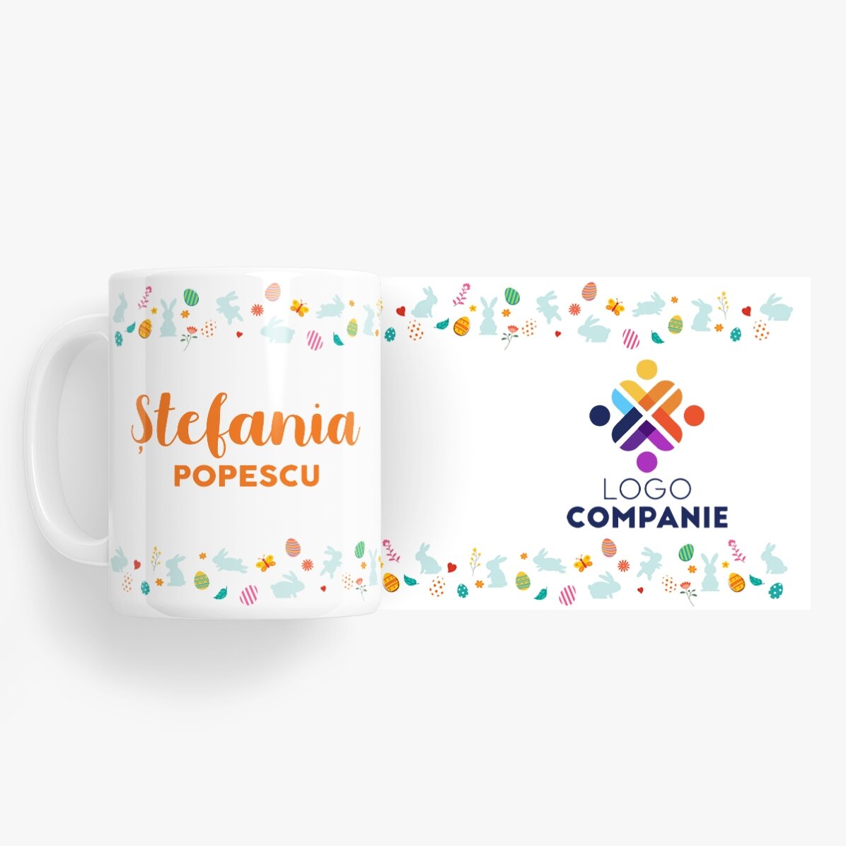 Tasse personnalisée avec nom et logo - Bunny