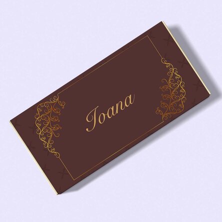 Chocolade met naam en boodschap - Luxury