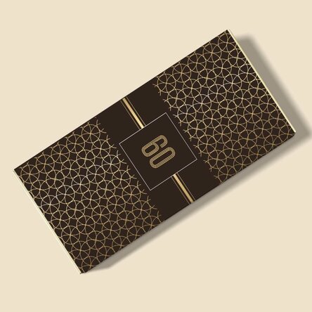 Chocolade met gepersonaliseerde tekst voor een verjaardag - Gold