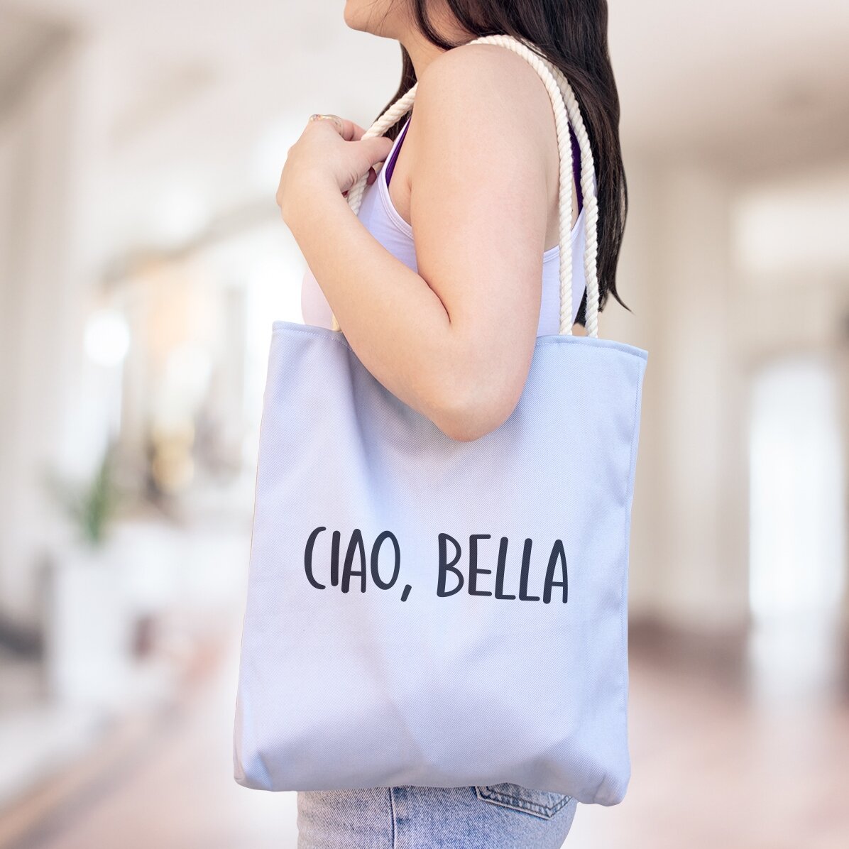Sac personnalisé avec inscription - Ciao, bella