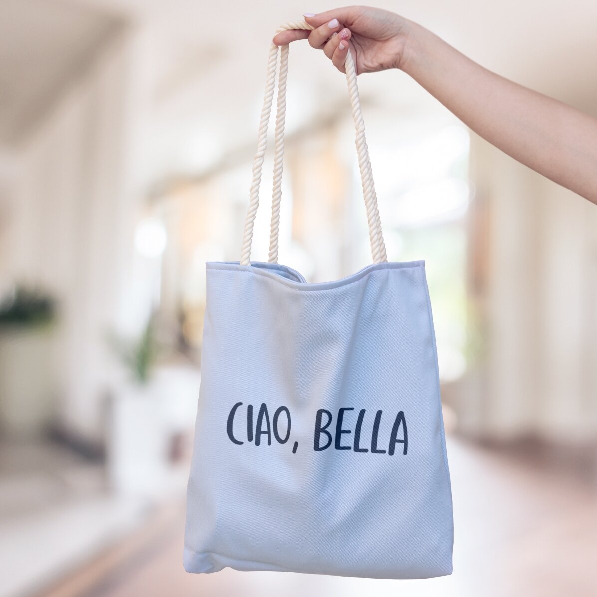 Sac personnalisé avec inscription - Ciao, bella