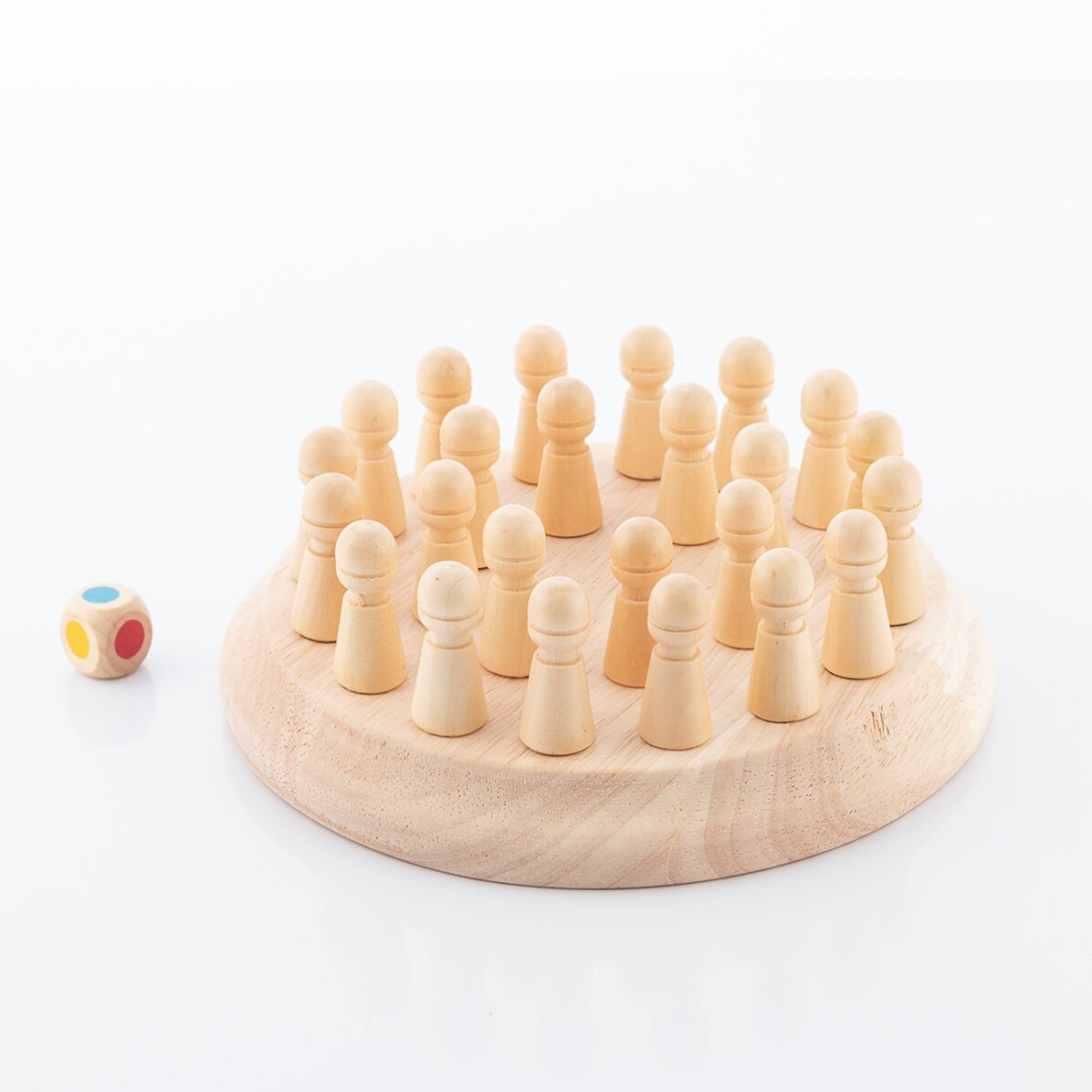 Houten schaak-geheugenspel