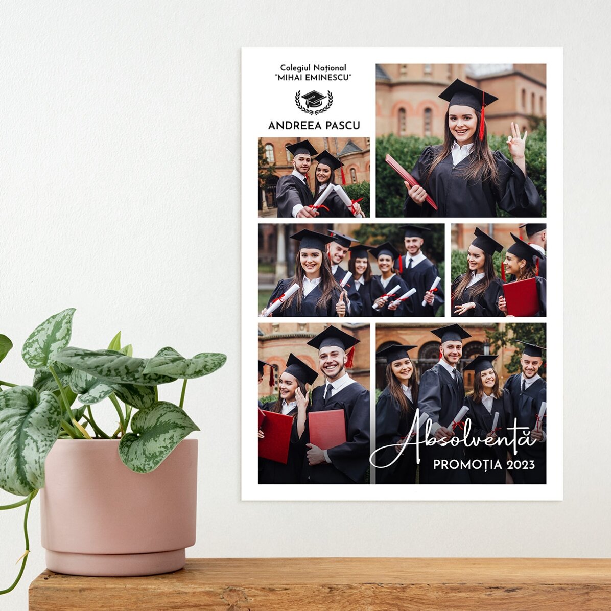 Gepersonaliseerde poster met 6 foto