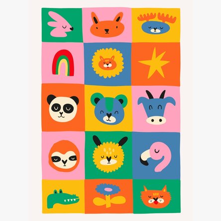 Poster met dieren