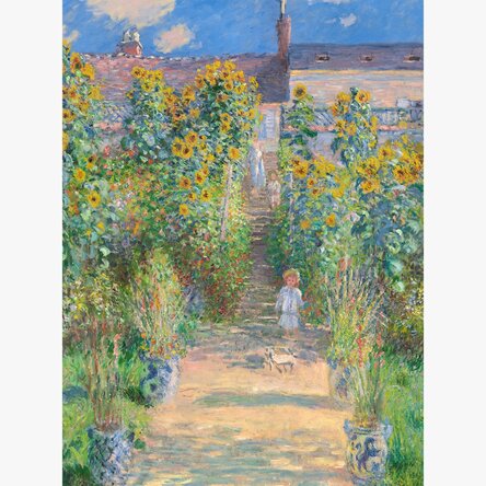 Poster van Claude Monet, De tuin van de kunstenaar, 1881