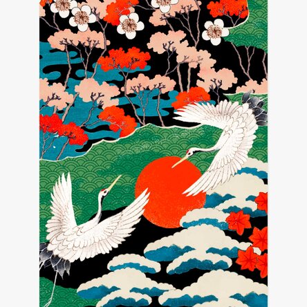 Poster met Japanse illustratie