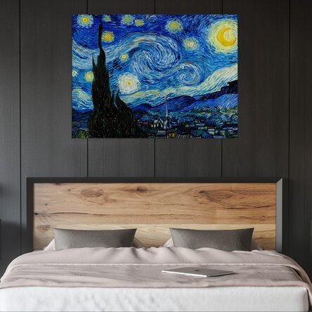 Poster in liggend formaat - Vincent van Gogh - Sterrennacht 1889