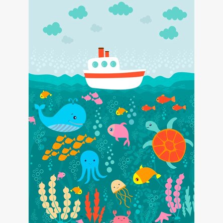 Poster 'De vrienden van de zee'