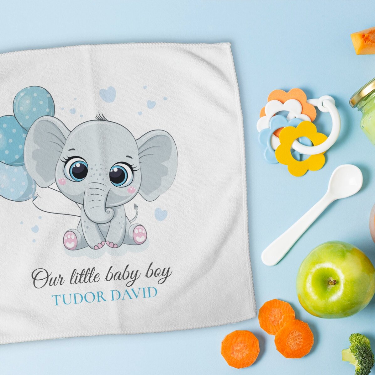 Handdoek met naam erop - Babyjongen