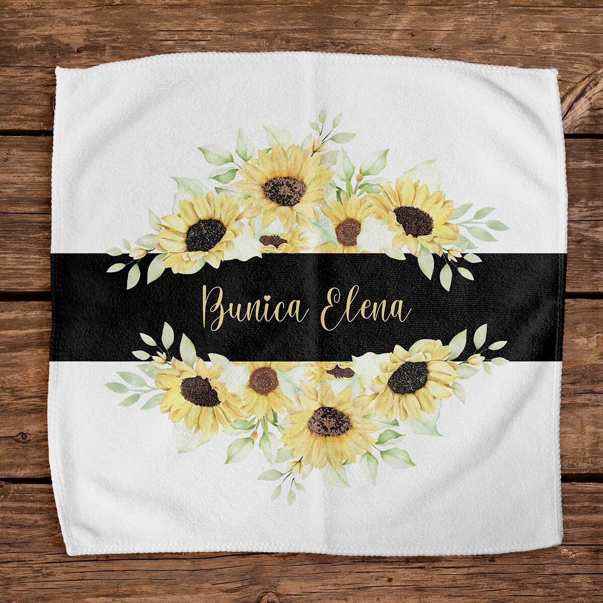 Gepersonaliseerde handdoek met tekst voor oma