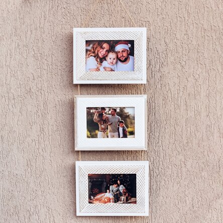 Cadre photo pour 3 photos de 10 x 15 cm