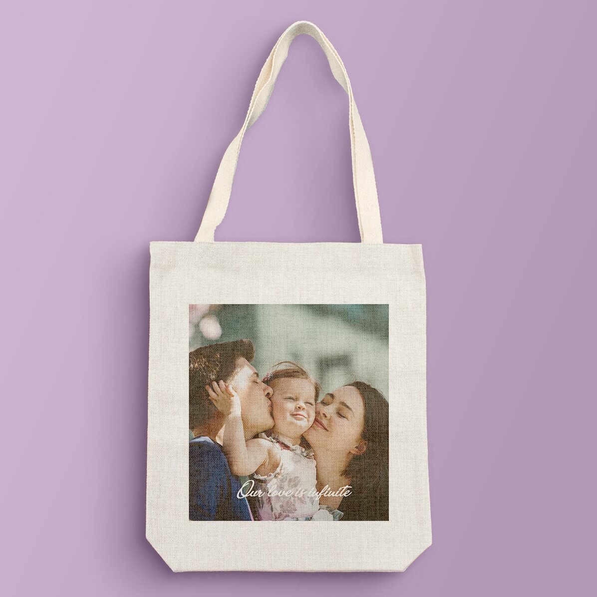 Sac personnalisé avec photo et texte - No bad days