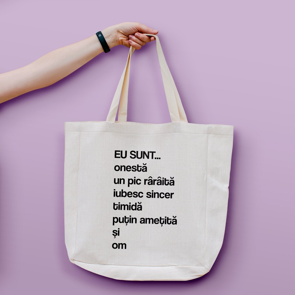 Sac personnalisé avec texte - Liste