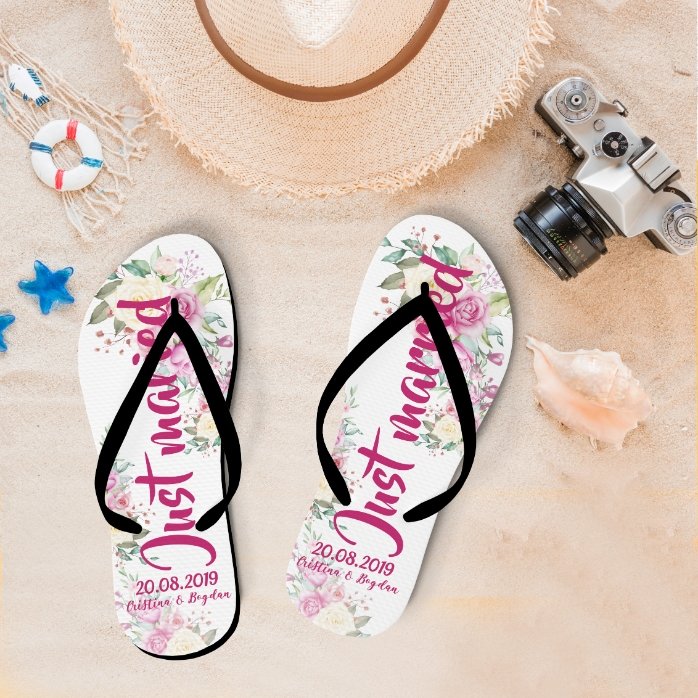Gepersonaliseerde slippers met tekst - Bruidsmeisje