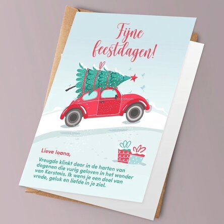 Gepersonaliseerde wenskaart - Kerstvoorbereidingen
