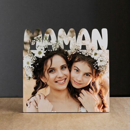 Cadre photo de bureau personnalisé avec une photo - modèle MUM