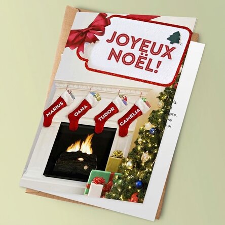 Carte de Noël personnalisée - Notre famille