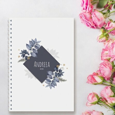 Gepersonaliseerde notitieboekjes met tekst - Flowers