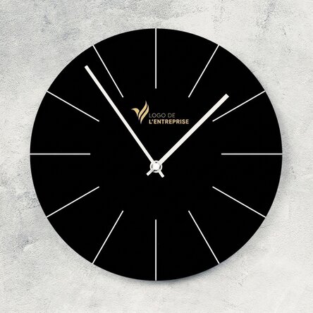 Montre personnalisée avec logo - Noir