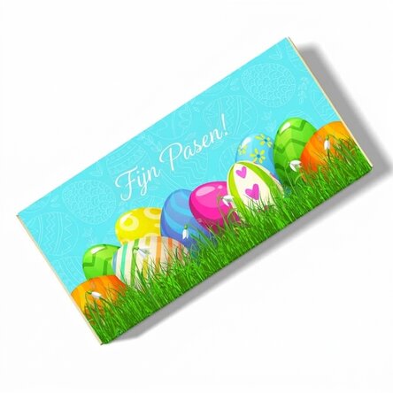 Chocolade met gepersonaliseerde tekst - Happy Easter Day