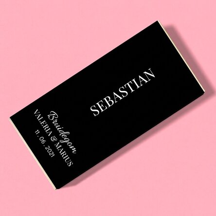 Chocolade met gepersonaliseerde tekst - Groomsmen