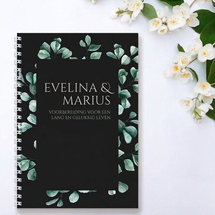 Gepersonaliseerde notitieboekje met tekst - Happily ever after