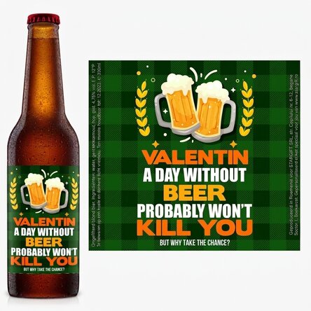 Bier met gepersonaliseerde tekst - Beer won't