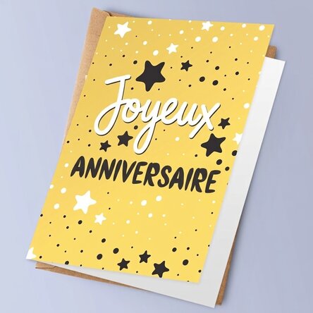 Carte de vœux personnalisée - Joyeux anniversaire