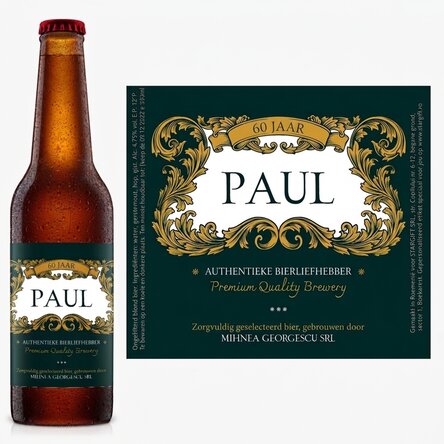 Bier met gepersonaliseerde tekst - Royal 60