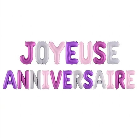 Lot de ballons - Assortiment « Happy Birthday »