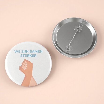 Gepersonaliseerde button met tekst - Together