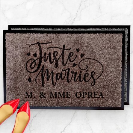 Tapis d'entrée d'intérieur - Just married