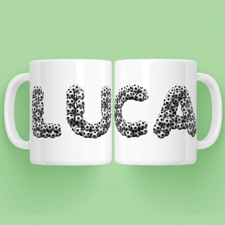 Tasse personnalisée avec un prénom - Football