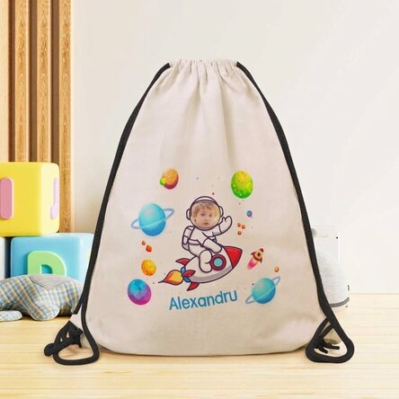 Sac à dos personnalisé avec nom et photo - Spatiu