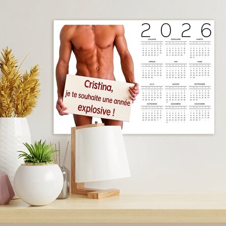 Affiche-calendrier personnalisée avec message - Hoooooot