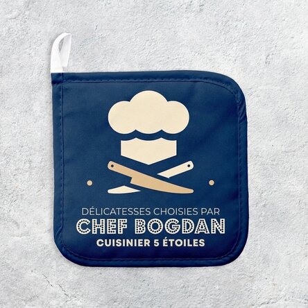 Sous-verre personnalisé pour casserole chaude avec inscription - Spécialités sélectionnées