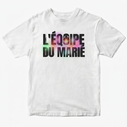 T-shirt en coton personnalisé avec inscription - « Groom's Squad » pour l'enterrement de vie de garç
