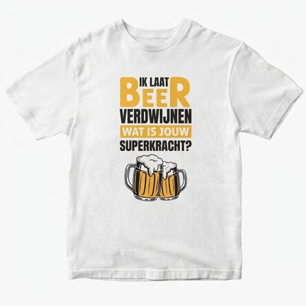 Katoenen T-shirt met gepersonaliseerde tekst - Beer