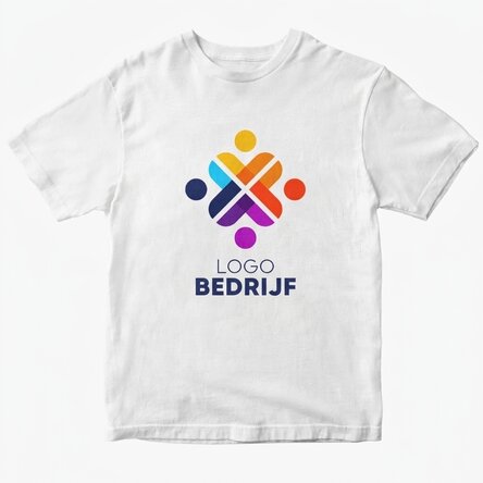 Op maat gemaakt katoenen T-shirt met logo