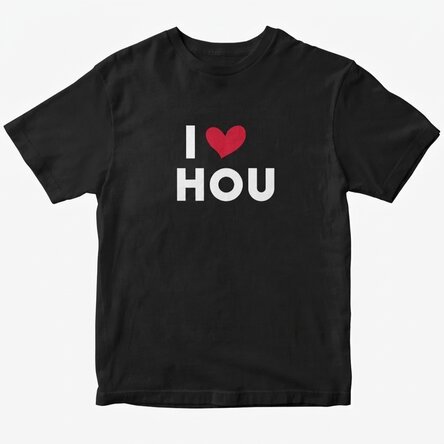 Katoenen T-shirt met gepersonaliseerde tekst - I love...